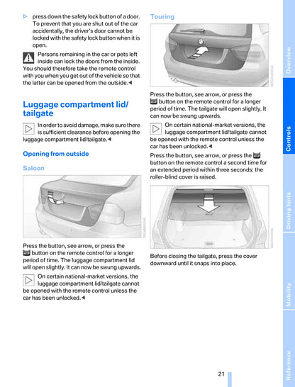 2007 BMW 3 Series Owner's Manual | English