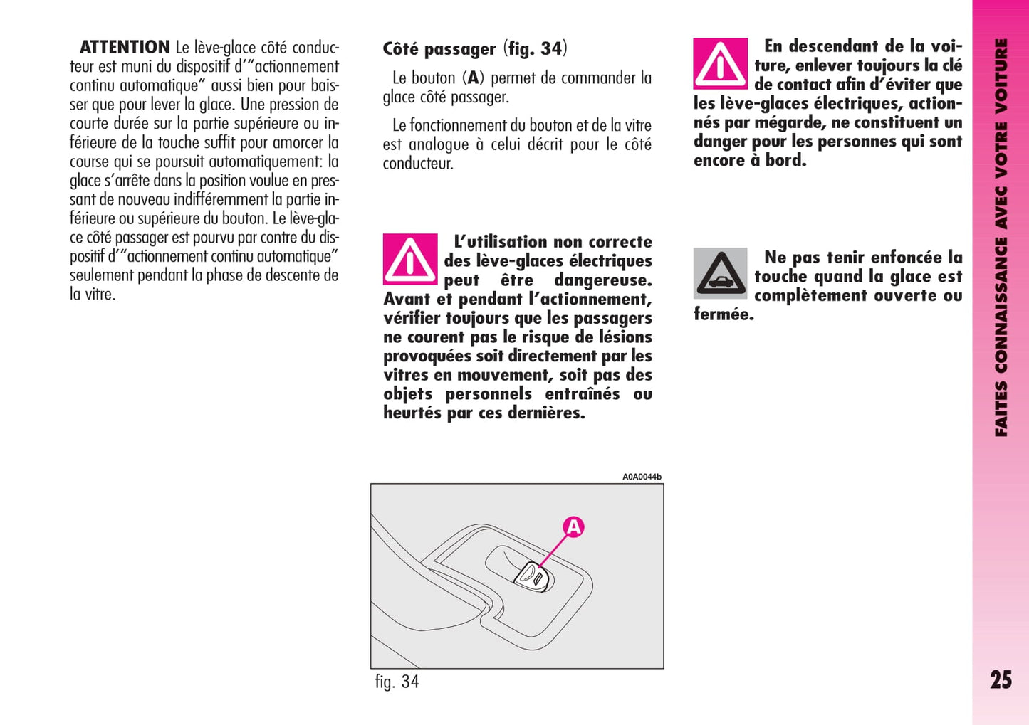 2004-2007 Alfa Romeo GT Owner's Manual | French