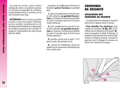 2004-2007 Alfa Romeo GT Owner's Manual | French