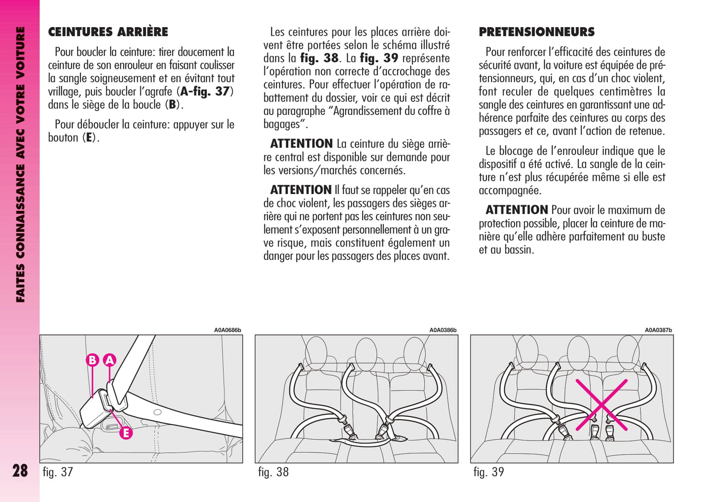 2004-2007 Alfa Romeo GT Owner's Manual | French