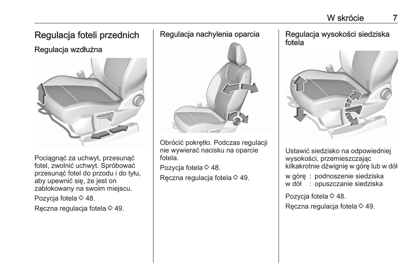 2019-2020 Opel Grandland X Owner's Manual | Polish