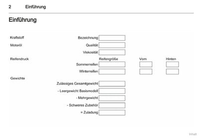 2008-2011 Opel Zafira Owner's Manual | German