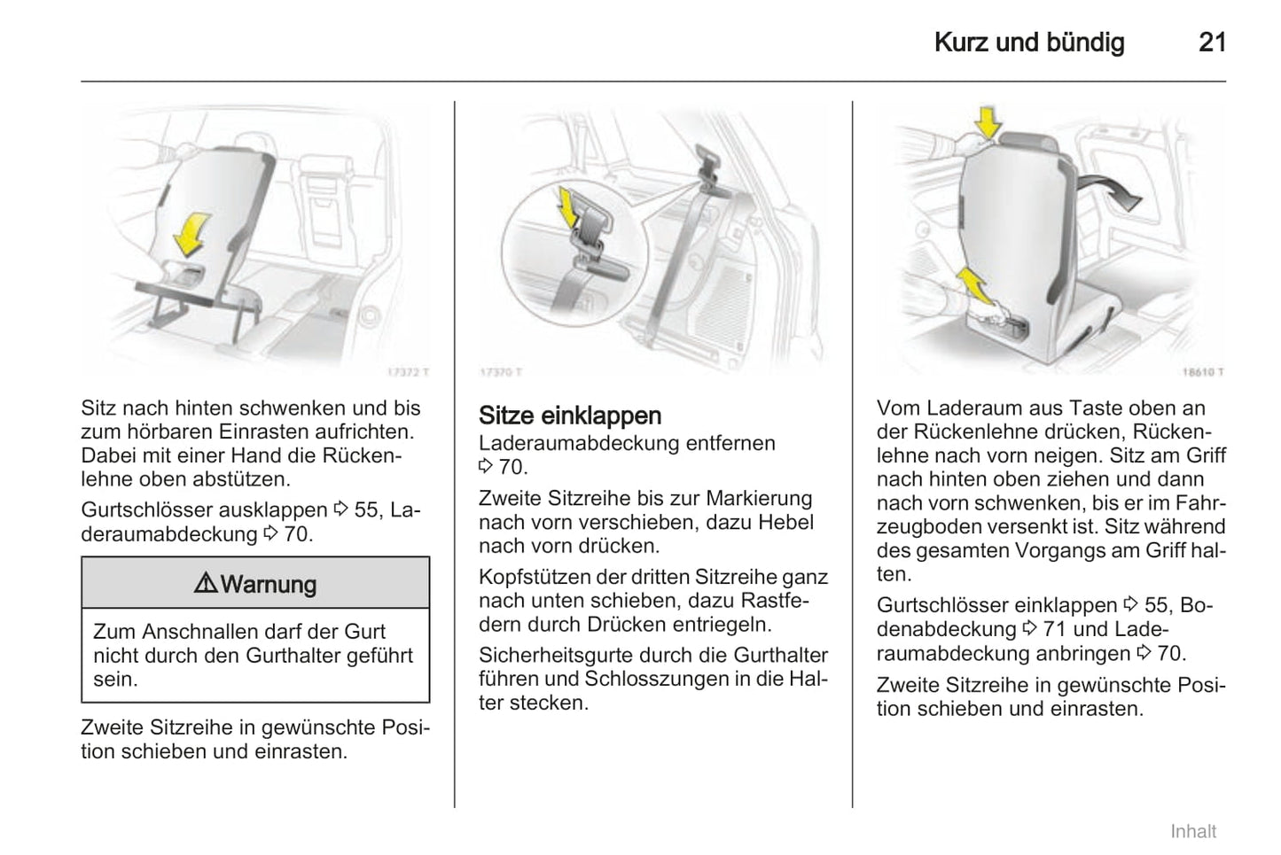 2011-2012 Opel Zafira Bedienungsanleitung | Deutsch