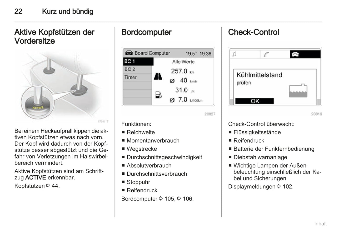 2008-2011 Opel Zafira Owner's Manual | German