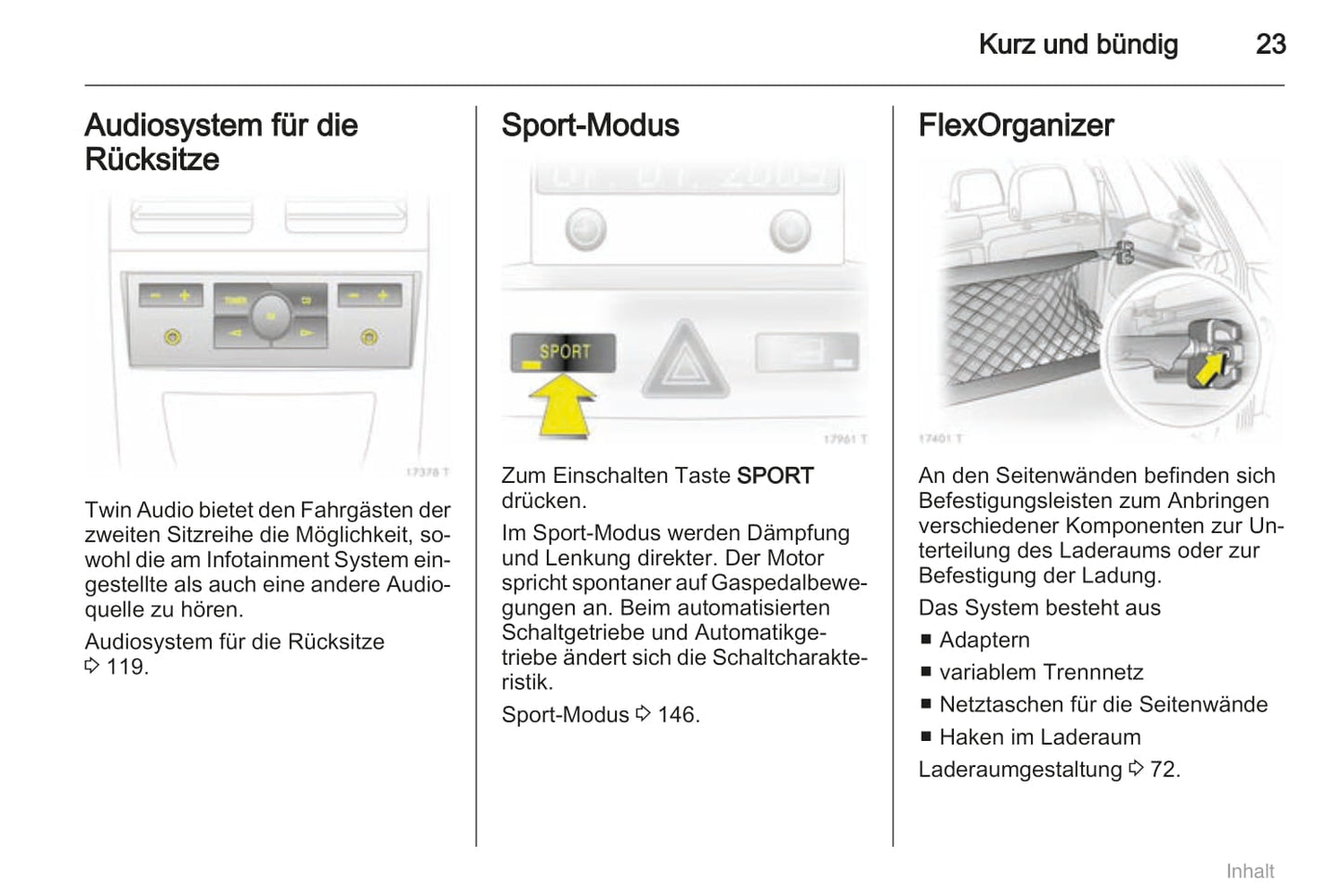 2011-2012 Opel Zafira Bedienungsanleitung | Deutsch