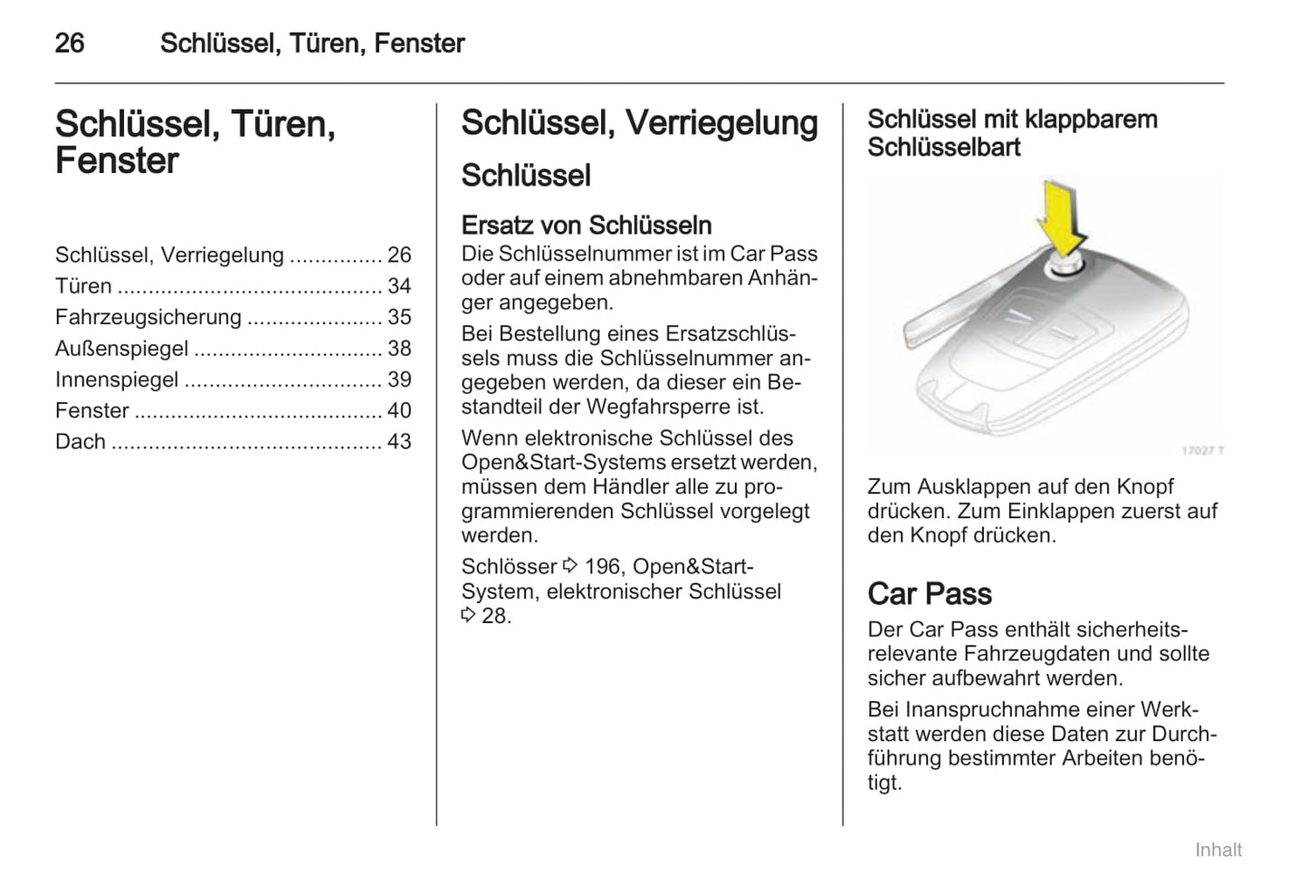 2008-2011 Opel Zafira Owner's Manual | German