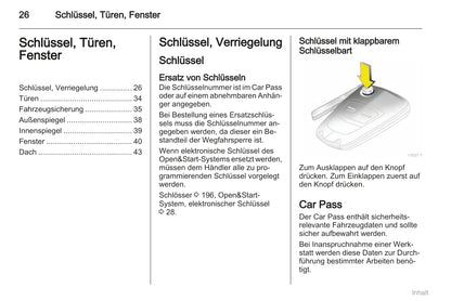 2008-2011 Opel Zafira Owner's Manual | German