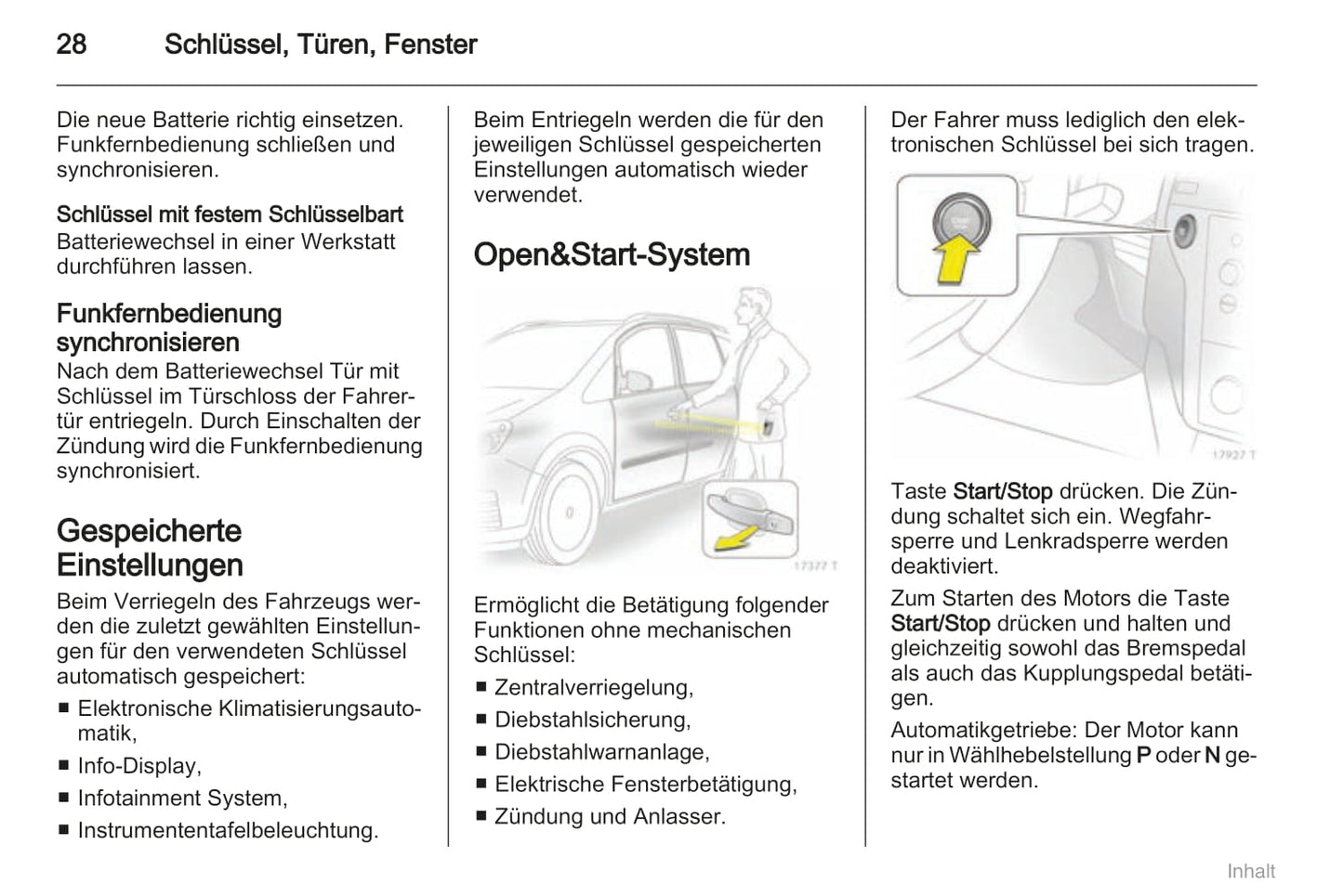 2008-2011 Opel Zafira Owner's Manual | German