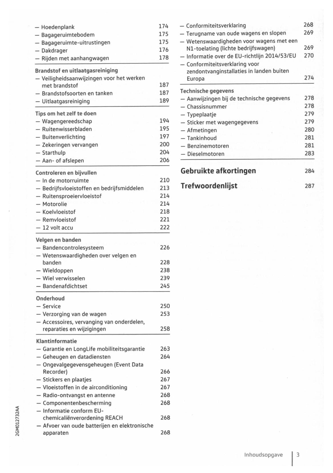 2018-2023 Volkswagen T-Cross Owner's Manual | Dutch