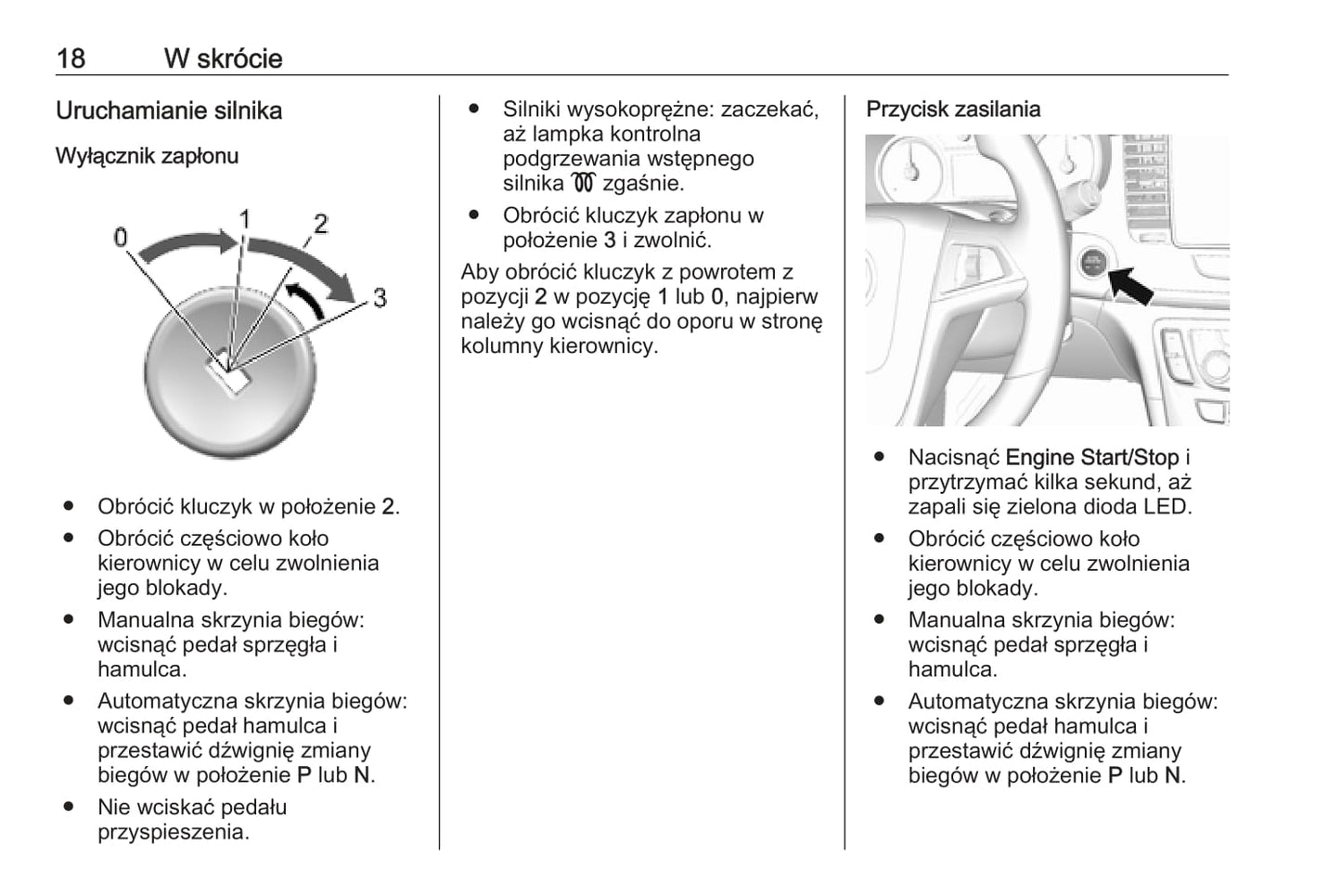 2019 Opel Mokka/Mokka X Owner's Manual | Polish