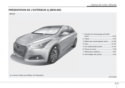 2018-2019 Hyundai i40 Bedienungsanleitung | Französisch