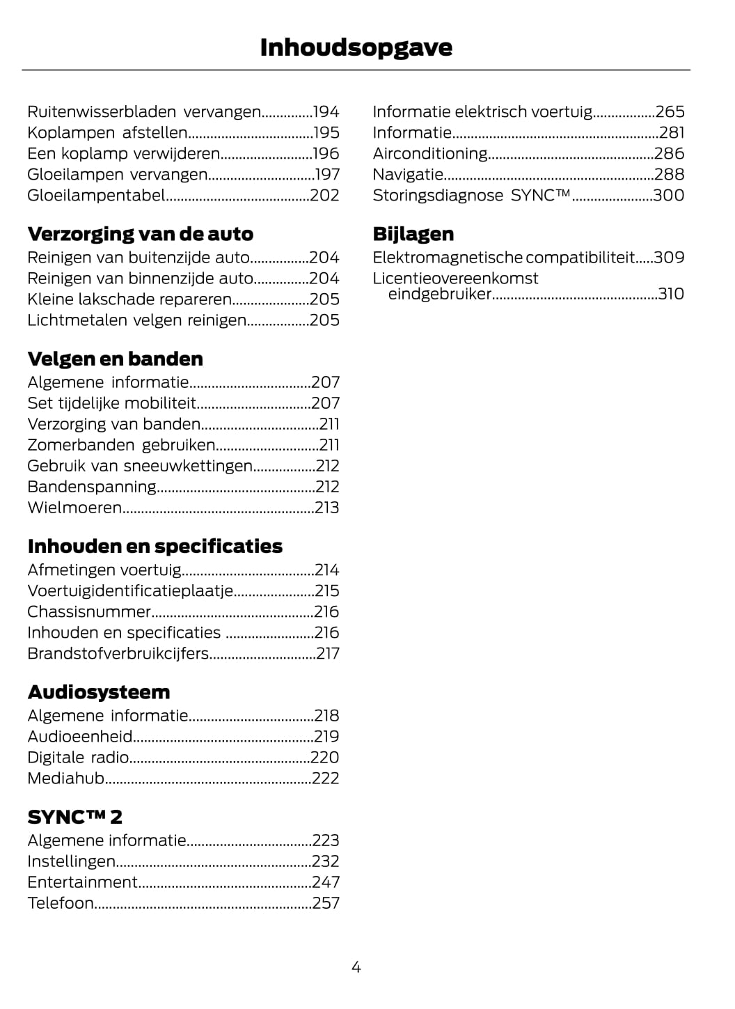 2014-2015 Ford C-Max Energi Owner's Manual | Dutch