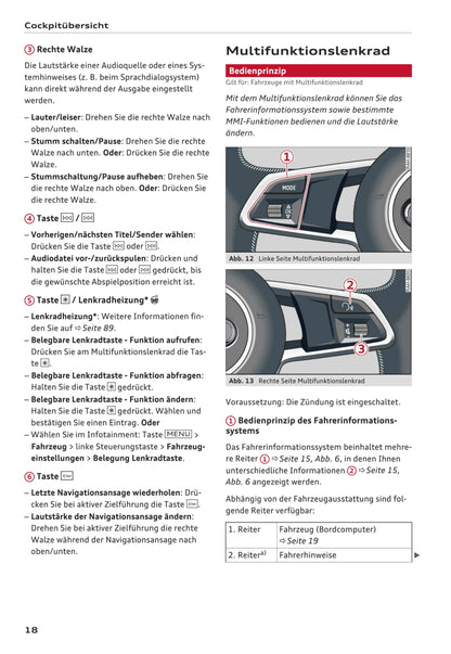 2017-2020 Audi Q5 Bedienungsanleitung | Deutsch