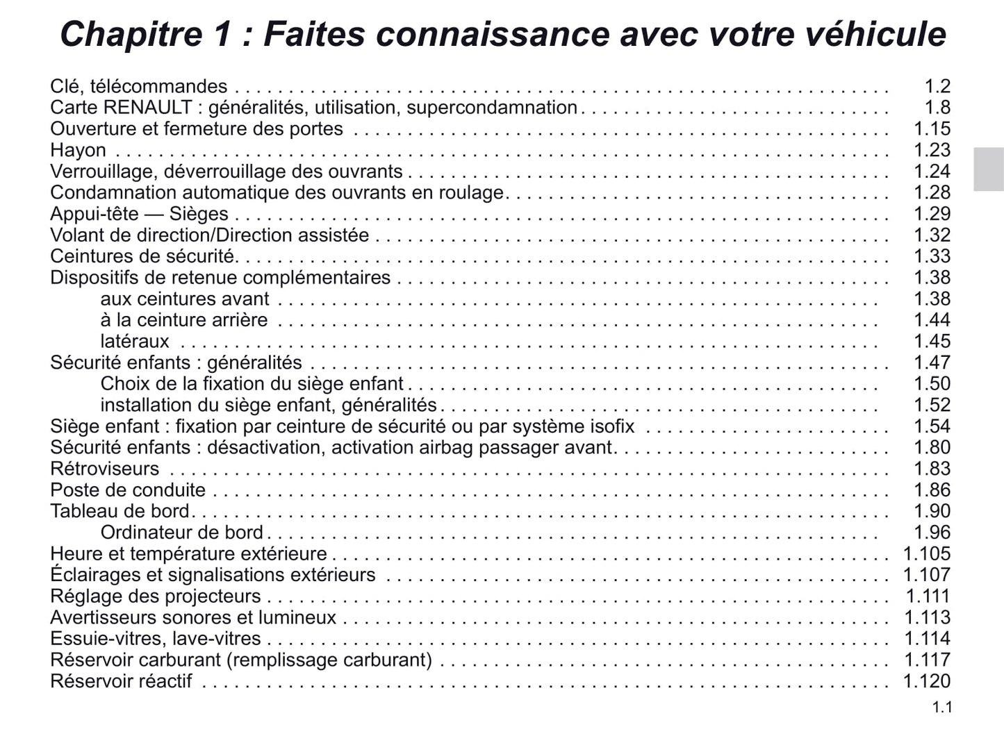 2020-2021 Renault Trafic Owner's Manual | French