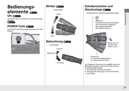 2020-2021 Honda e Bedienungsanleitung | Deutsch