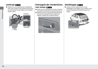 2020-2021 Honda e Bedienungsanleitung | Deutsch