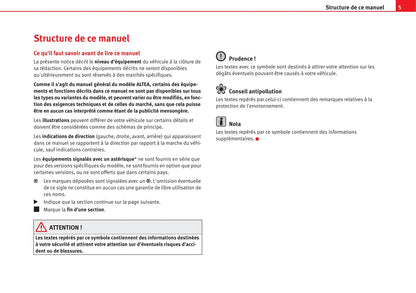 2004-2009 Seat Altea Bedienungsanleitung | Französisch