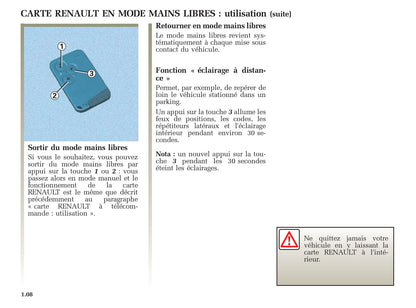 2005-2006 Renault Vel Satis Owner's Manual | French