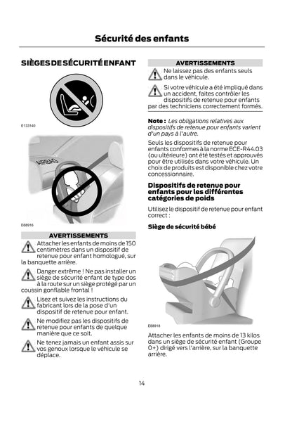 Ford Tourno Connect / Transit Connect Guide d'utilisation 2007 - 2014