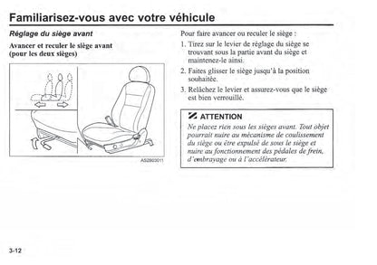 2003 Kia Rio Bedienungsanleitung | Französisch