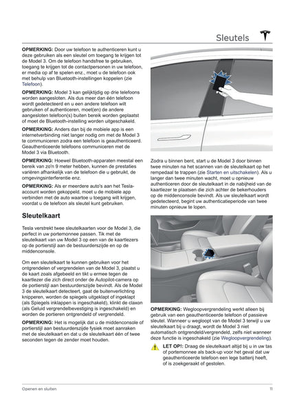 2020 Tesla Model 3 Owner's Manual | Dutch
