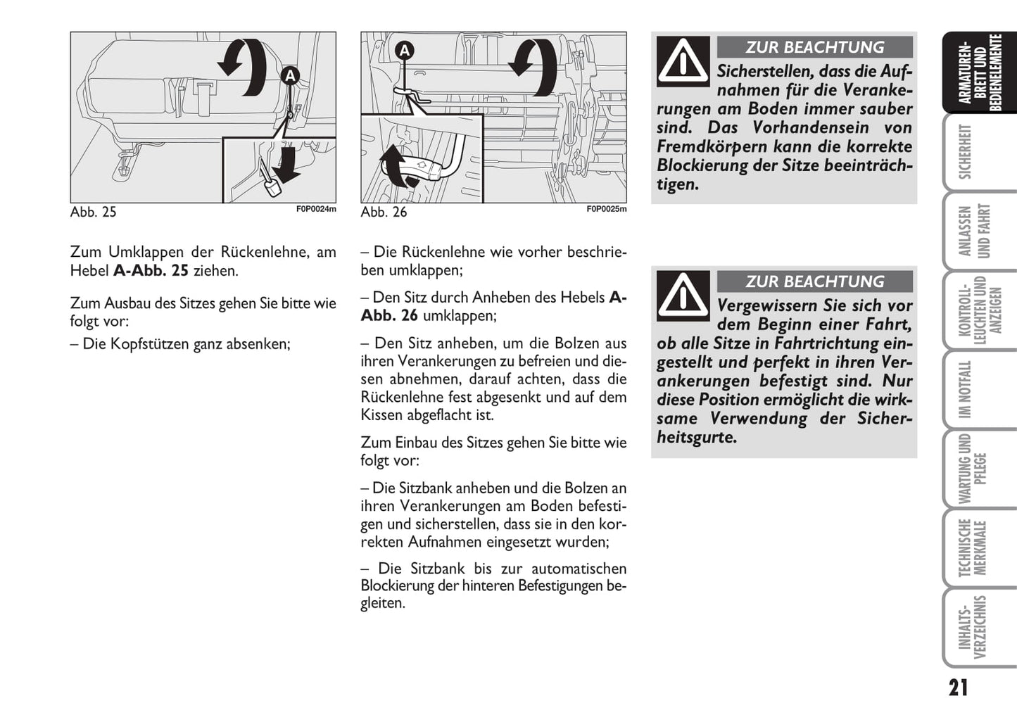 2012-2013 Fiat Scudo Owner's Manual | German