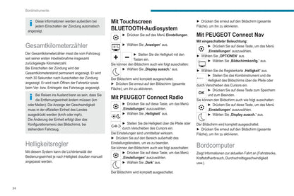 2021-2023 Peugeot 208/e-208 Bedienungsanleitung | Deutsch