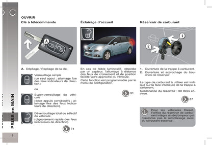 2012-2013 Peugeot 5008 Bedienungsanleitung | Französisch