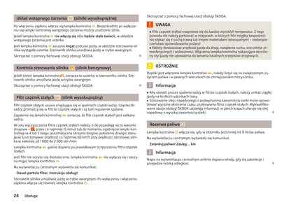 2012-2013 Skoda Superb Owner's Manual | Polish