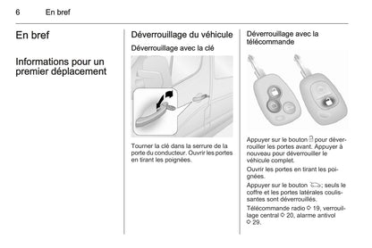 2014-2015 Opel Movano Owner's Manual | French