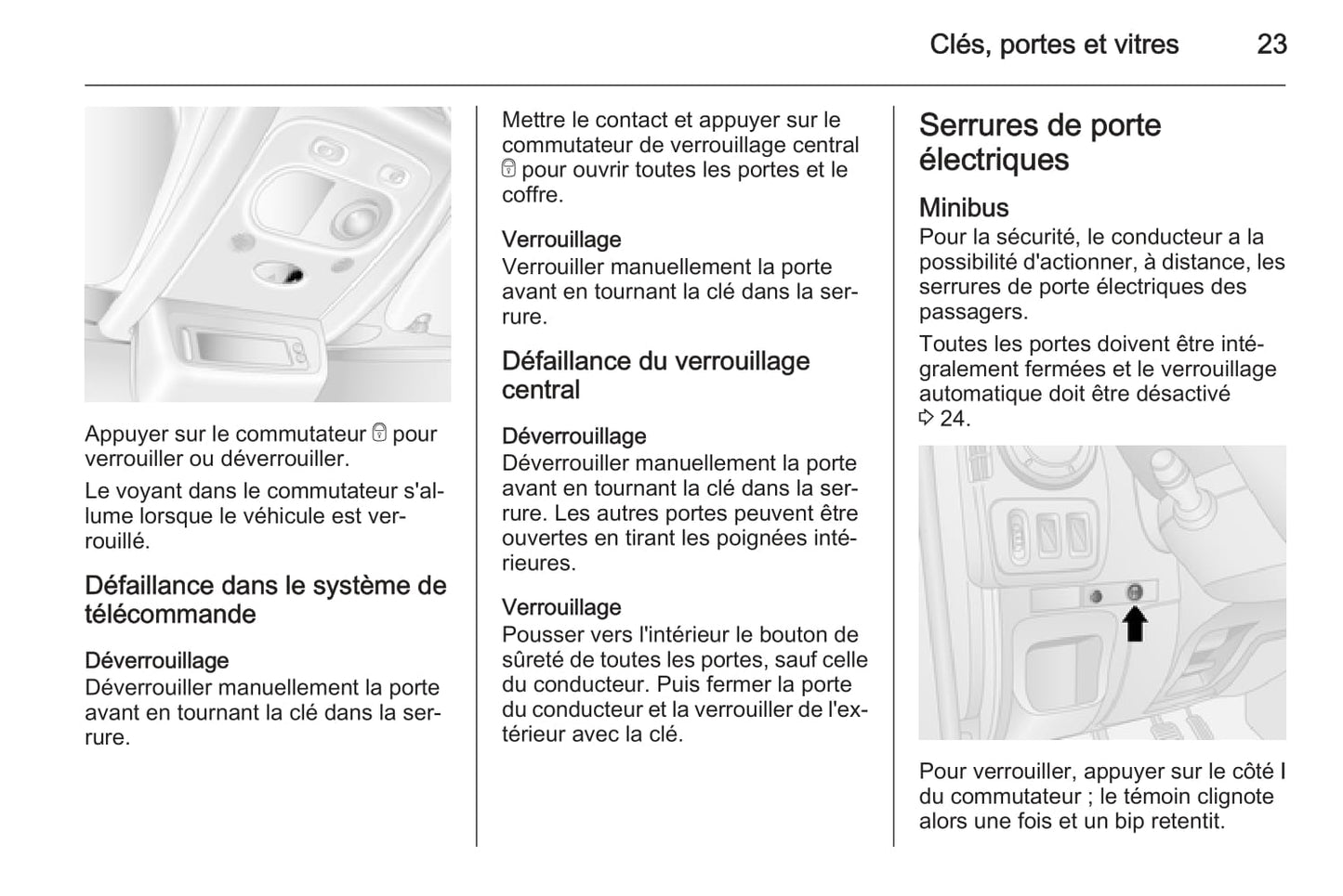 2014-2015 Opel Movano Owner's Manual | French