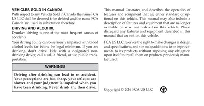 2015 Dodge Challenger SRT/Challenger SRT 392/Challenger SRT Hellcat Owner's Manual | English