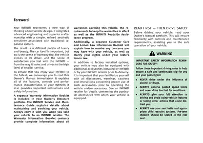 2013 Infiniti G Convertible Owner's Manual | English