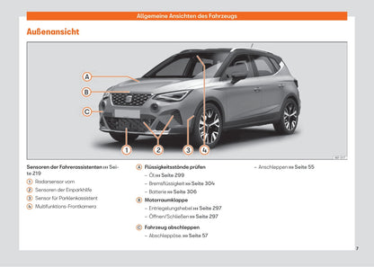 2021-2023 Seat Arona Bedienungsanleitung | Deutsch