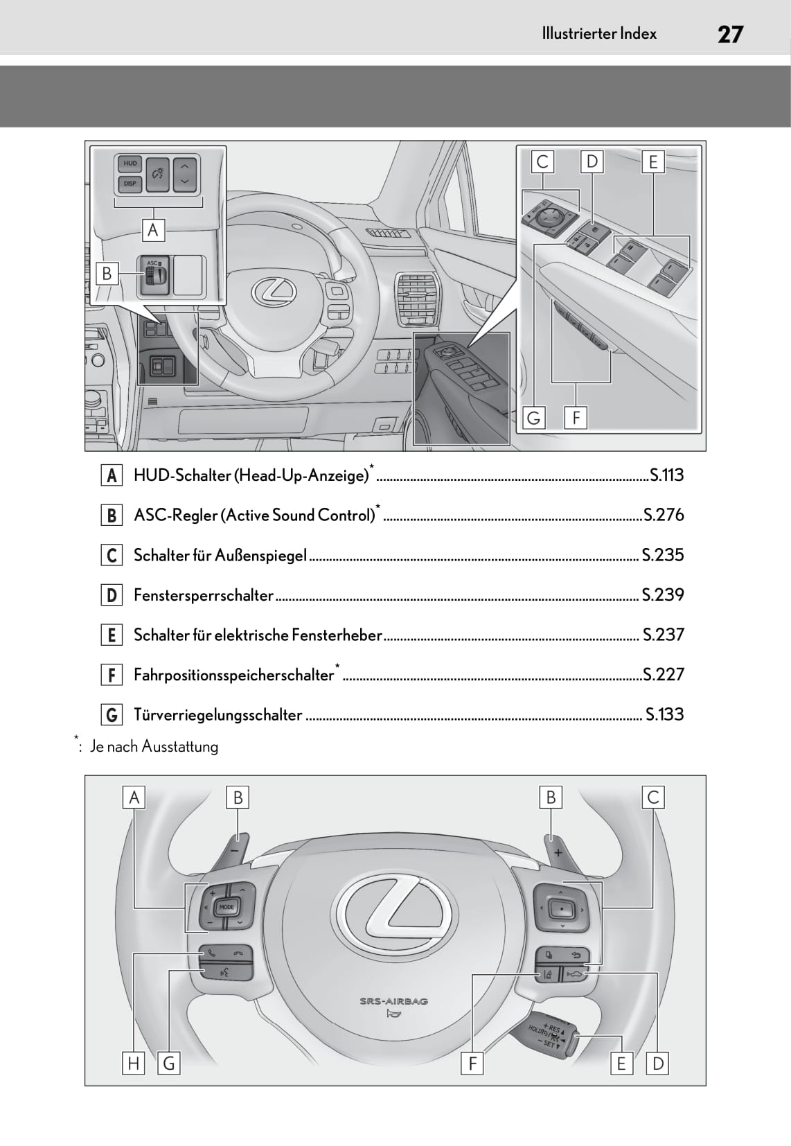 2019 Lexus NX 300h Bedienungsanleitung | Deutsch