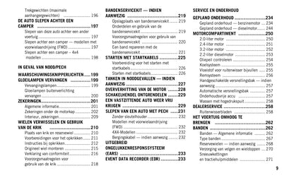 2019-2020 Jeep Cherokee Owner's Manual | Dutch