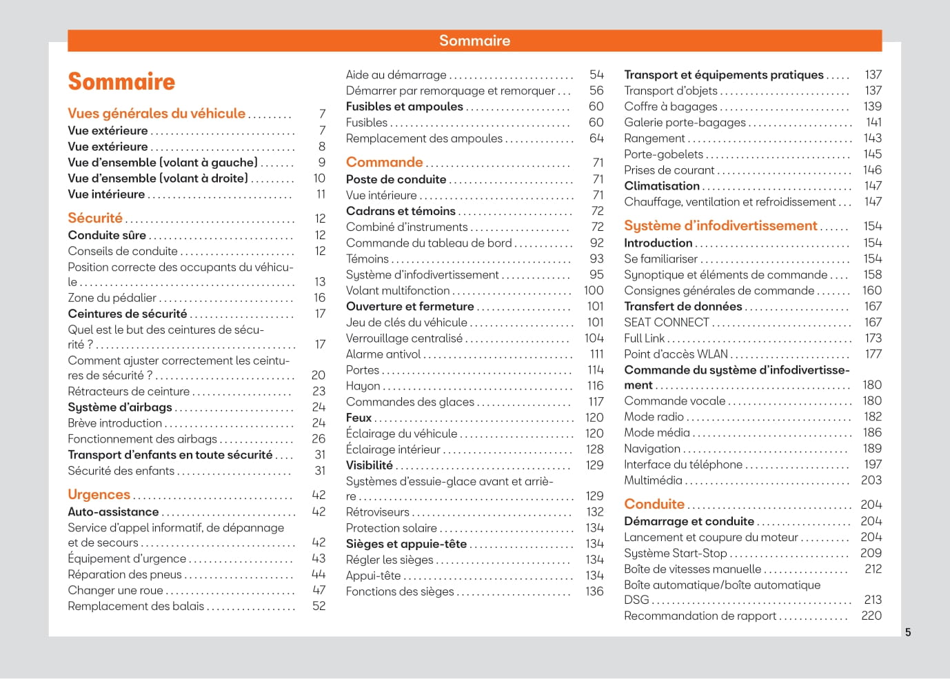 2021-2023 Seat Arona Owner's Manual | French