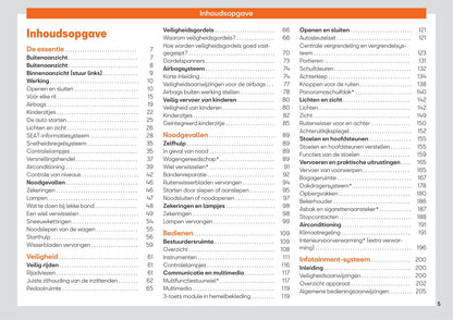 2015-2019 Seat Alhambra Owner's Manual | Dutch