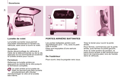 2014-2015 Peugeot Partner Tepee Bedienungsanleitung | Französisch