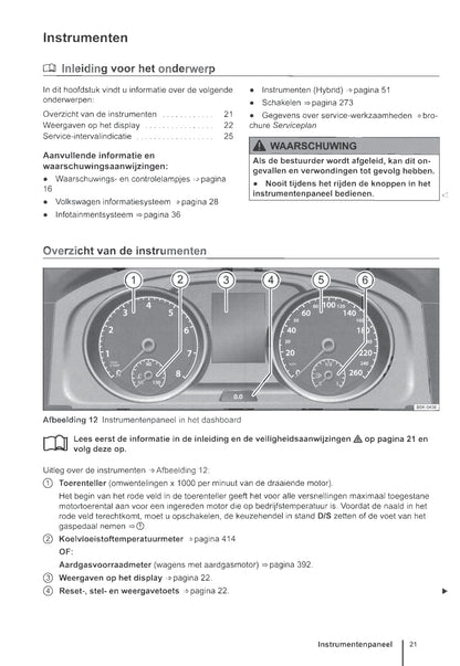 2012-2016 Volkswagen Golf Owner's Manual | Dutch