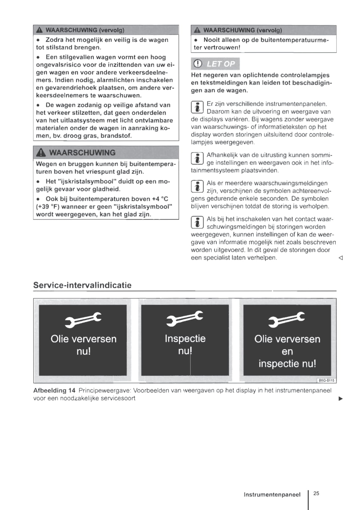 2012-2016 Volkswagen Golf Owner's Manual | Dutch