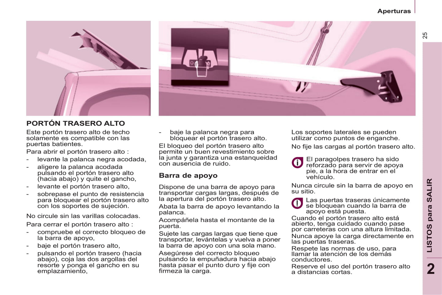 2013-2014 Peugeot Partner Tepee Owner's Manual | Spanish