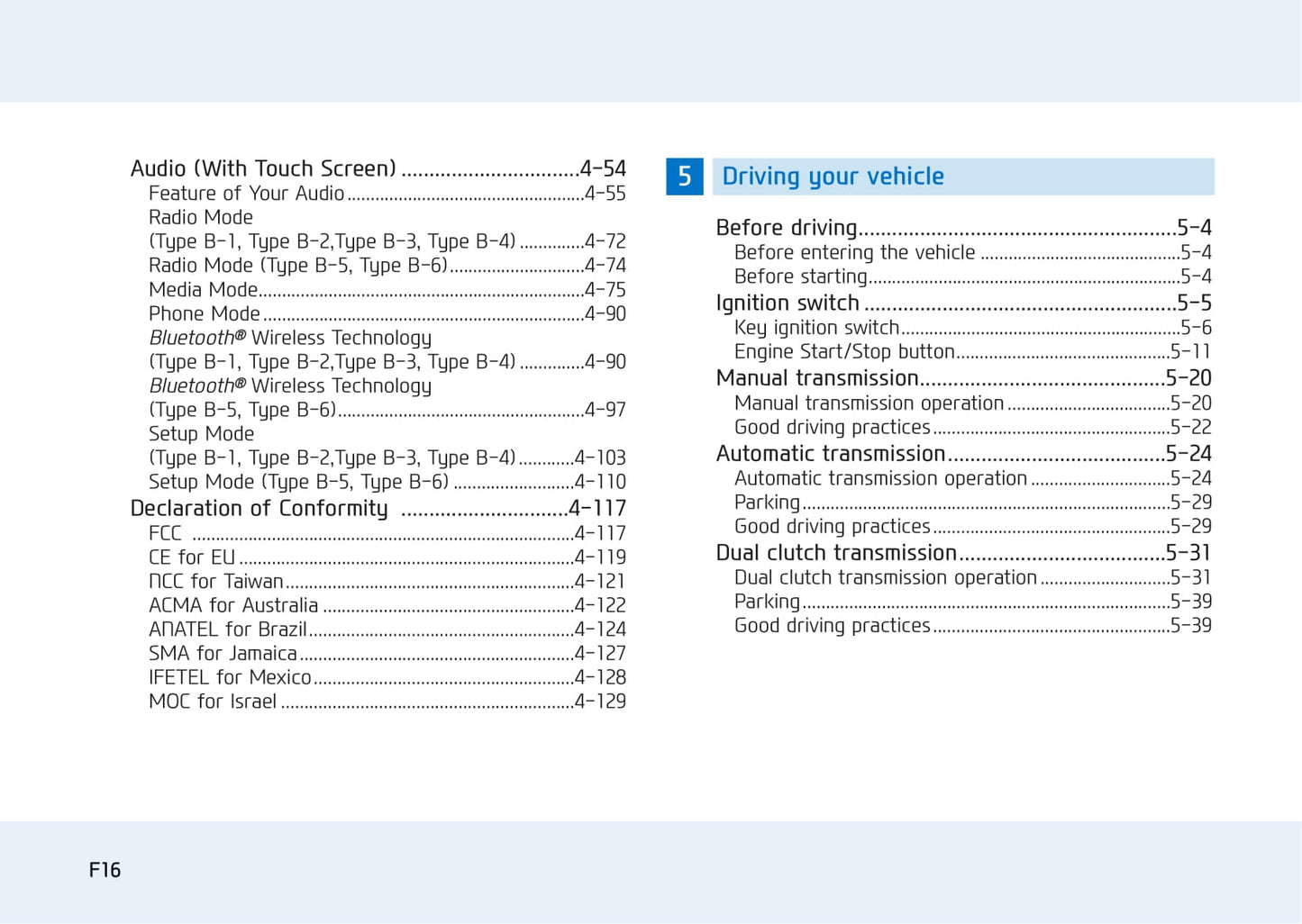 2015-2016 Hyundai Elantra Bedienungsanleitung | Englisch