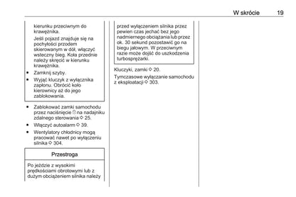 2019 Opel Movano Owner's Manual | Polish