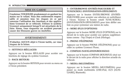 Jeep System Uconnect 3 Guide d'utilisation 2018