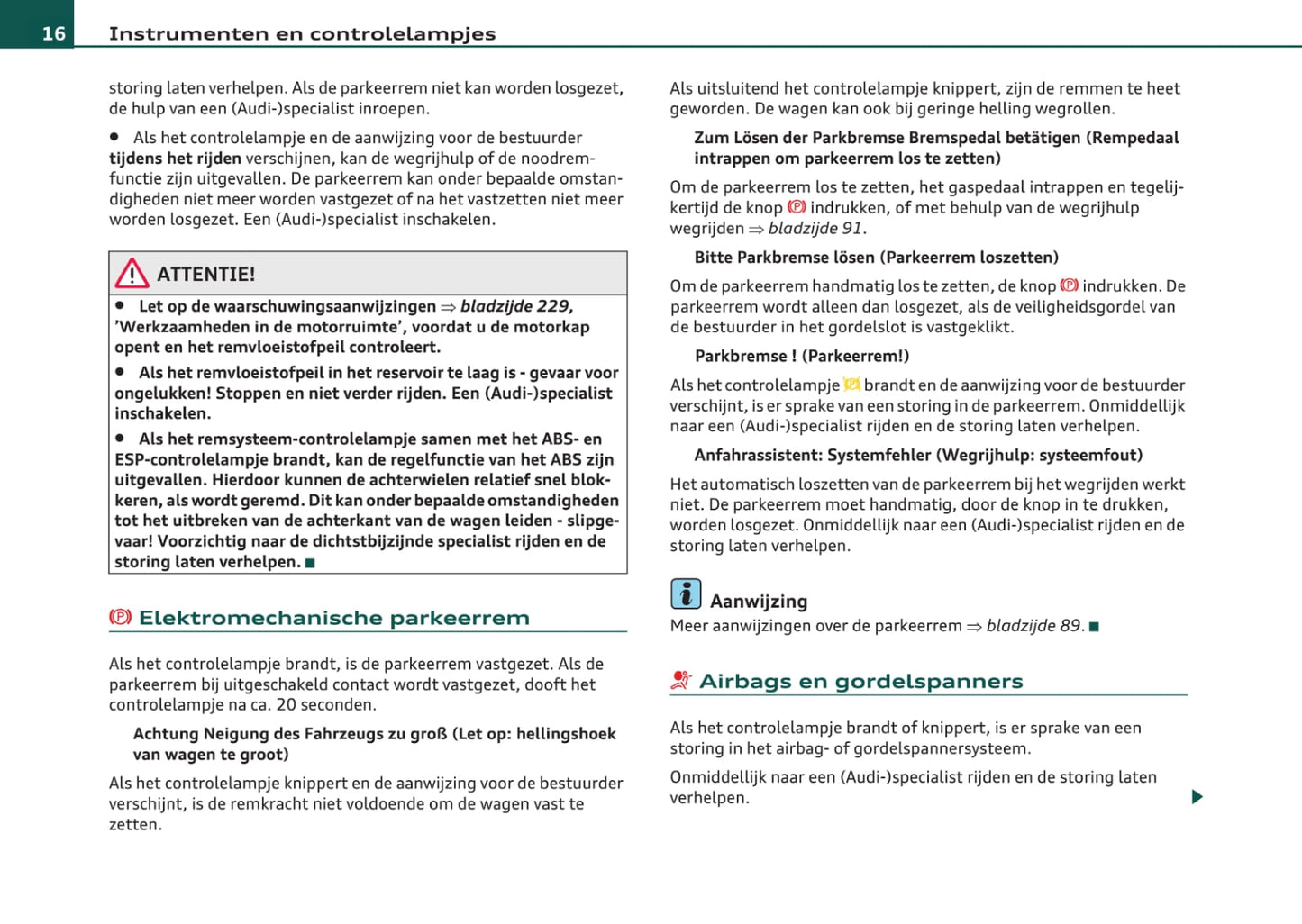 2007-2011 Audi A4 Avant Owner's Manual | Dutch