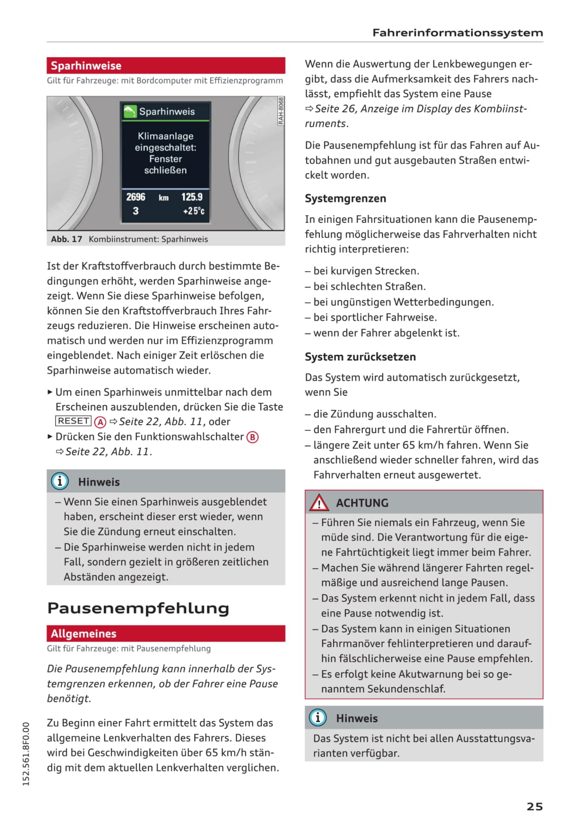 2011-2017 Audi A5/S5 Owner's Manual | German