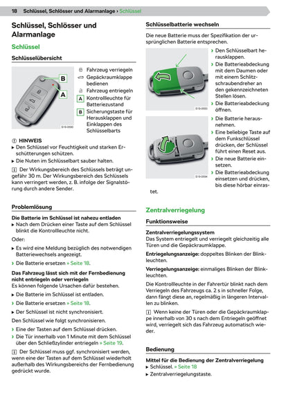 2019-2020 Skoda Citigo-e iV Owner's Manual | German