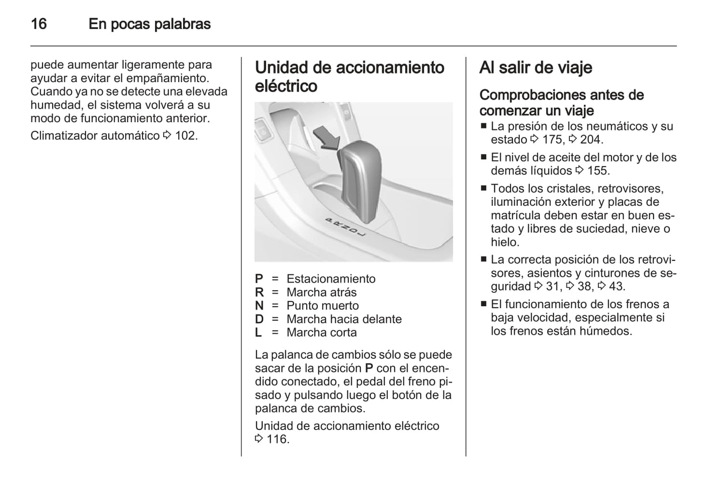 2012-2013 Opel Ampera Owner's Manual | Spanish