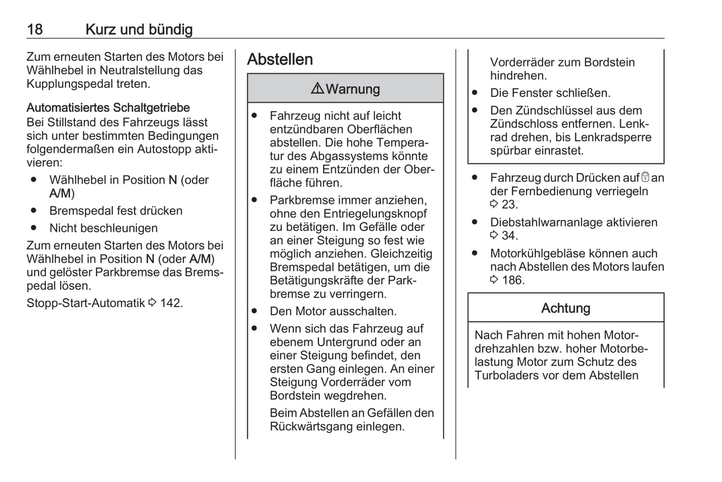 2017 Opel Movano Owner's Manual | German